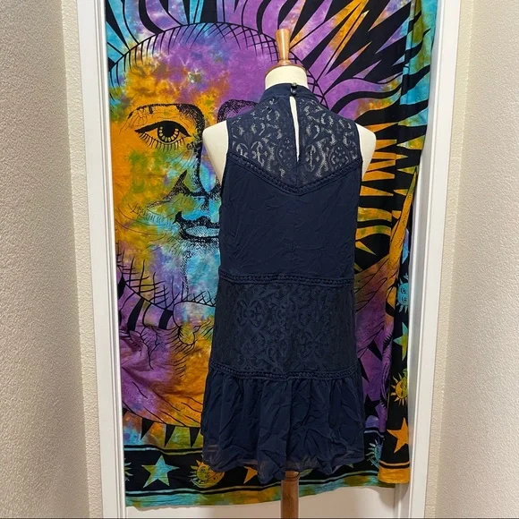 🌈 Lovely blue lace patchwork dress - Picture 6 of 10